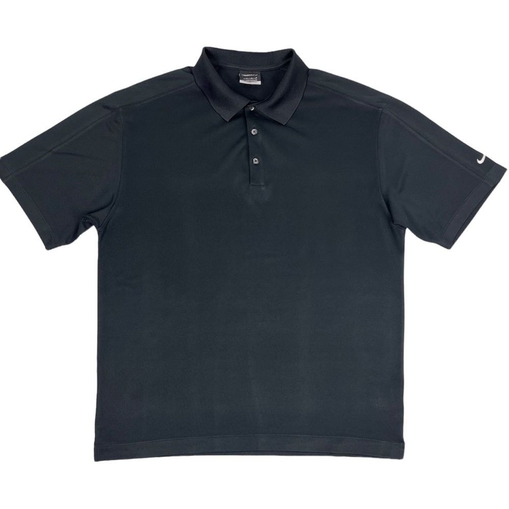 Nike Golf Men’s Black Fit Dry Short Sleeve Polo Shirt size L